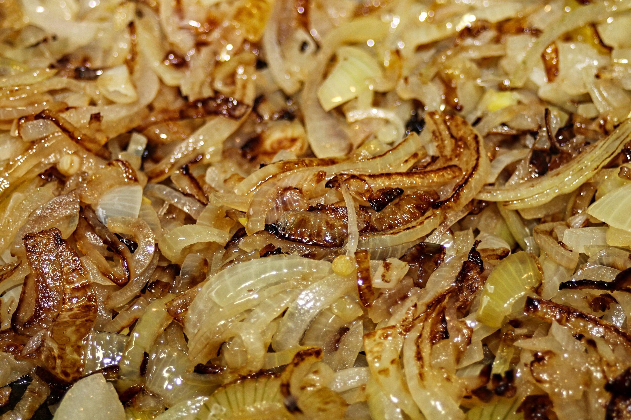 onion and garlic caramelized