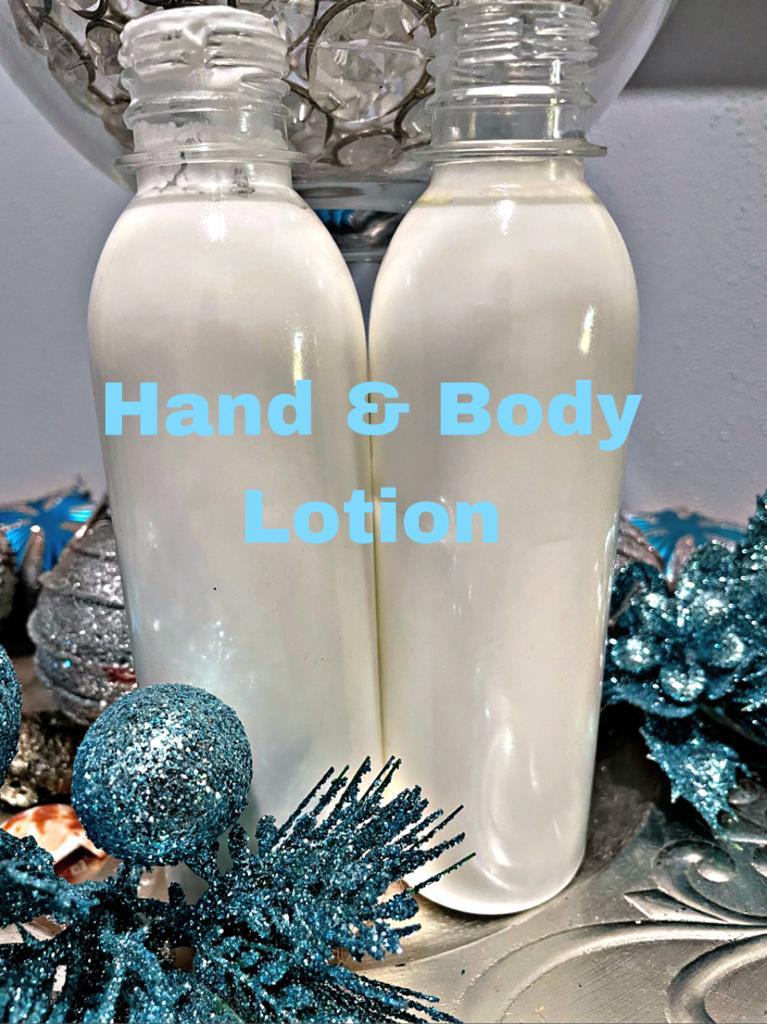 hand and body lotion is made with coconut and almond oil
