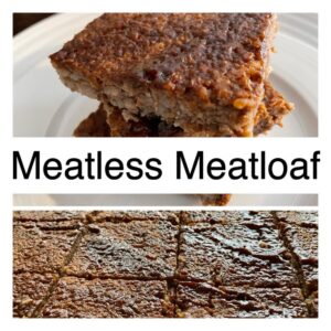 pecan meatloaf stacked meatless meatloaf