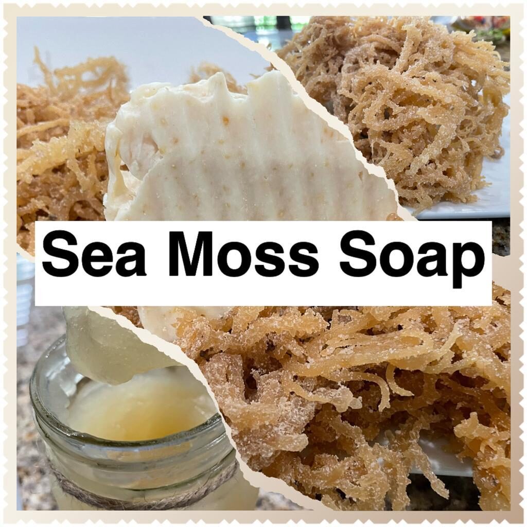 a post with sea moss gel, sea moss soap and sea moss