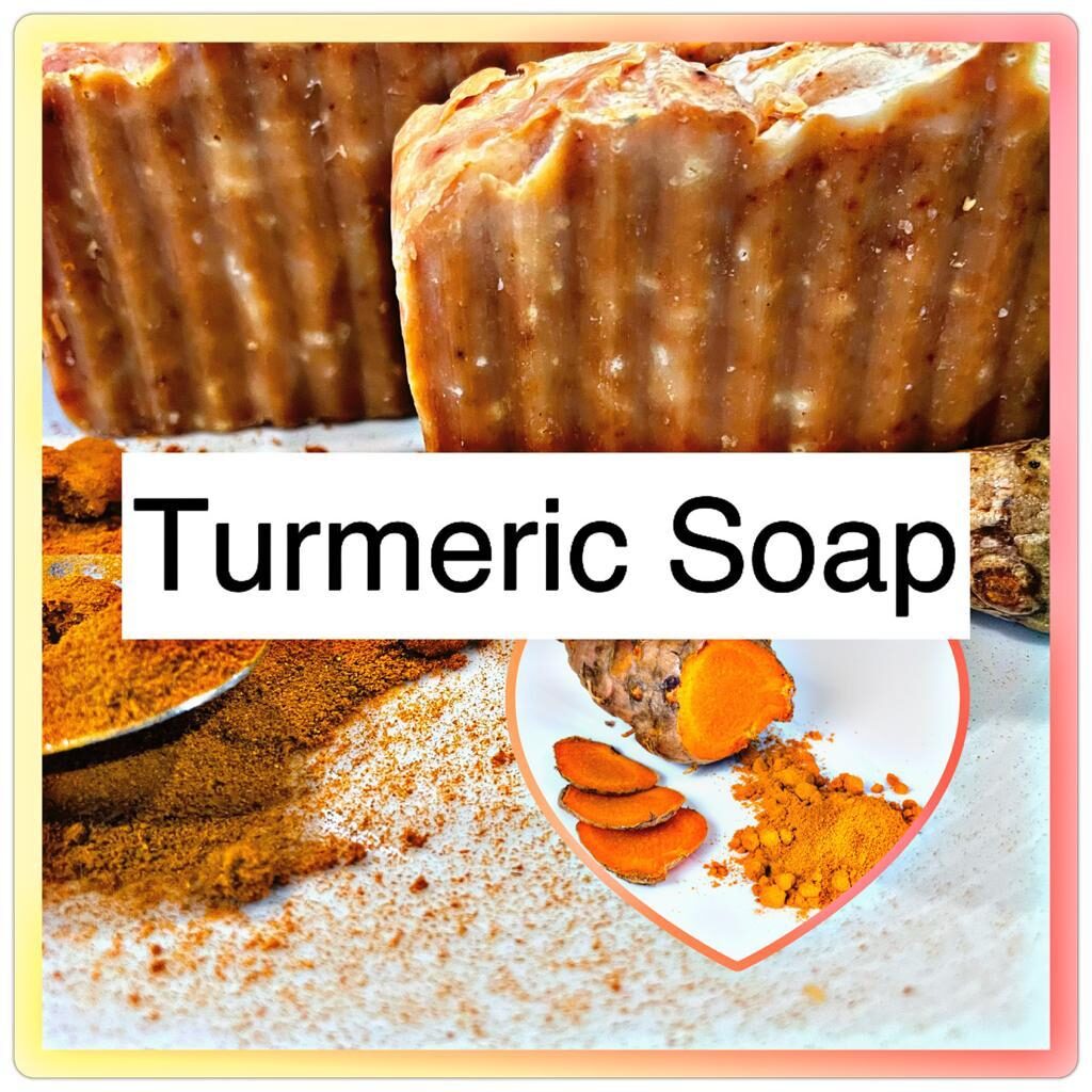 turmeric soap with sliced turmeric powdered turmeric and turmeric soap