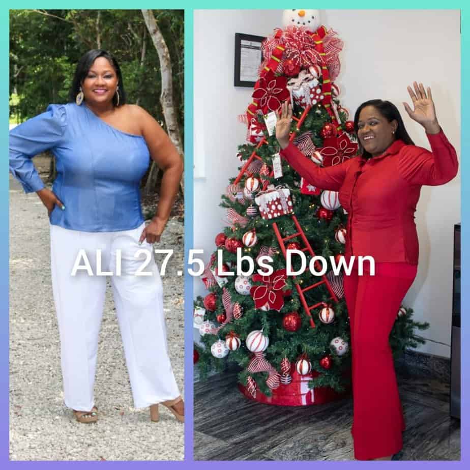 Ali lost 27.5 pounds in 3 months