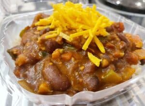 Chili beans with cheese